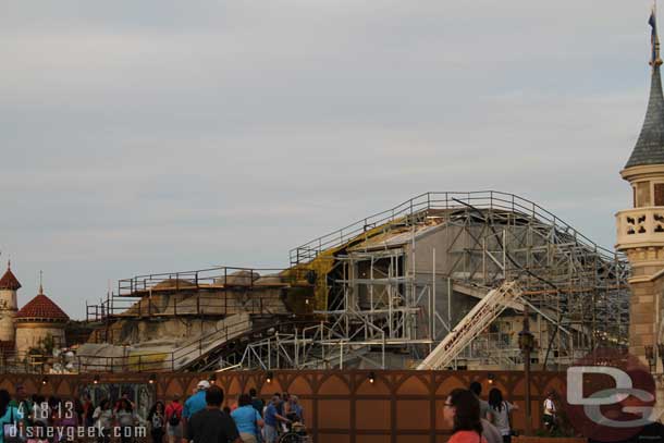 All quiet on the Mine Train work this evening.