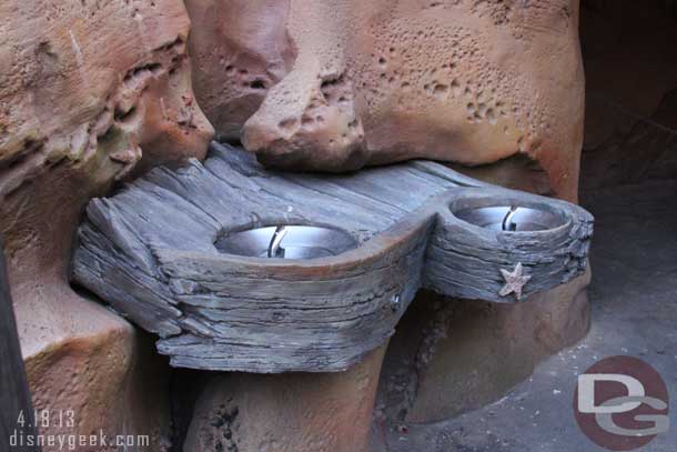 Some drinking fountains along the way.