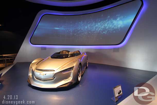 As you walk in the Standby queue goes to the right (where as Fastpass and Single Rider to the left of this concept car).