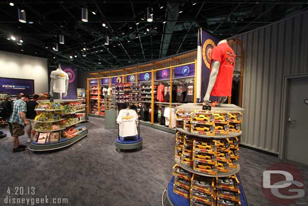 Exiting through the gift shop.