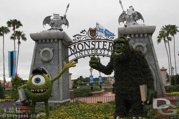 A closer look at the Monsters University Topiaries