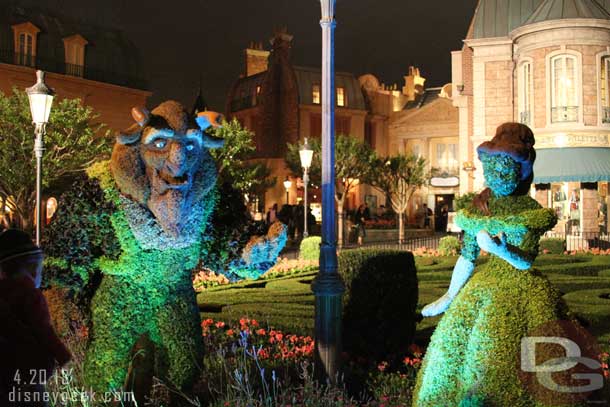 The LED lighting on the topiaries in France was a little odd to me. 
