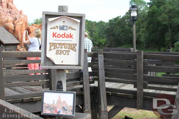 Kodak signage is still up around the park.