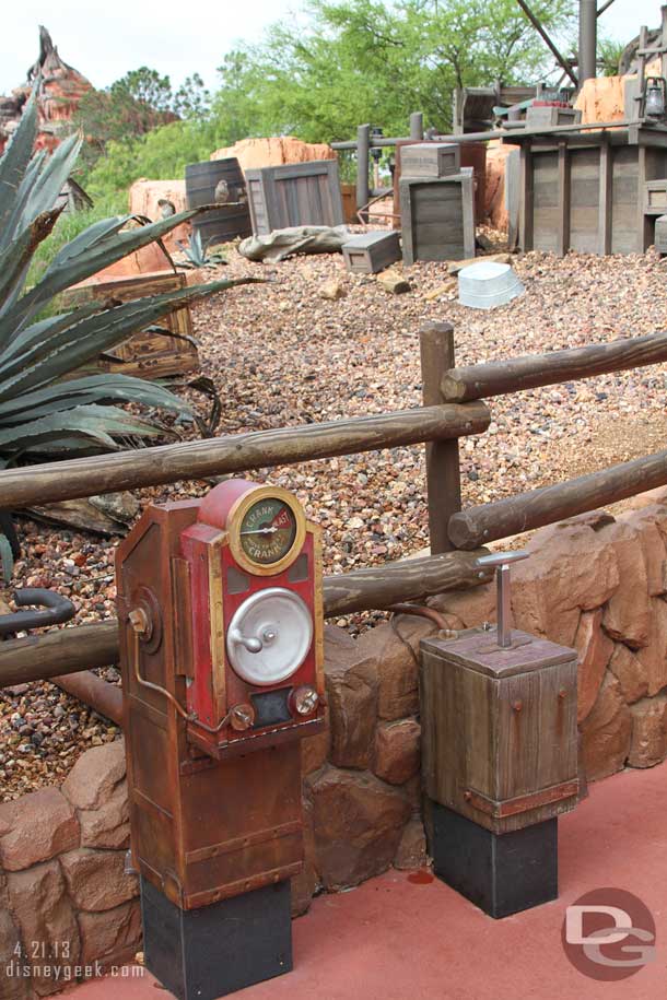 Big Thunder now features interactive queue elements. I did not go through, but these are by the wheel chair queue.