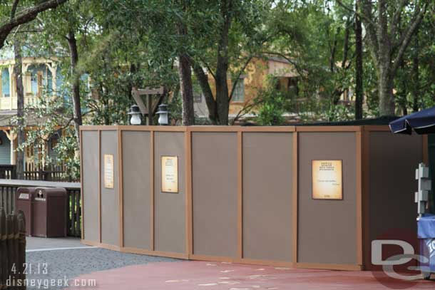 Some work going toward Splash Mountain.