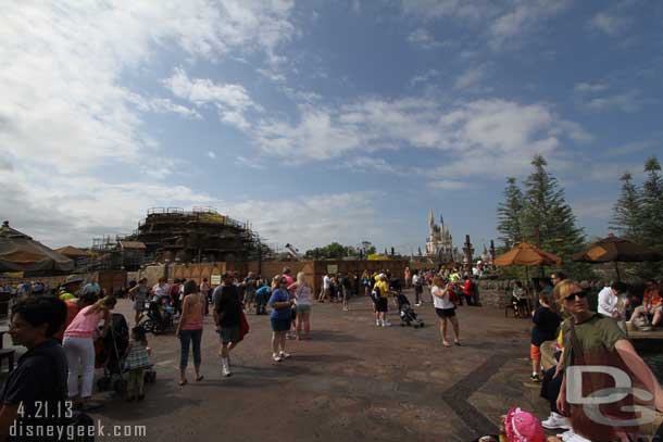 Cinderella Castle looks so far away.