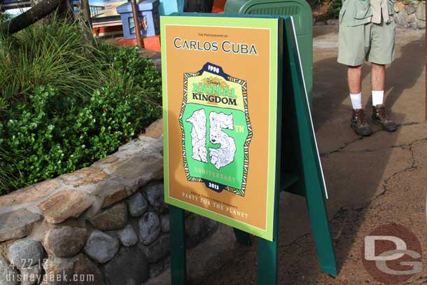 Throughout Discovery Island were guest artists and vendors.  Here is the sign for one (more later).