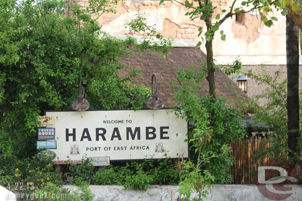 I kept going to Harambe.