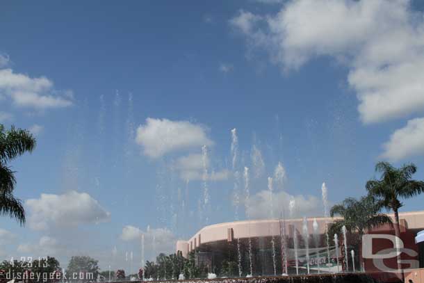 Random fountain picture as I strolled by.