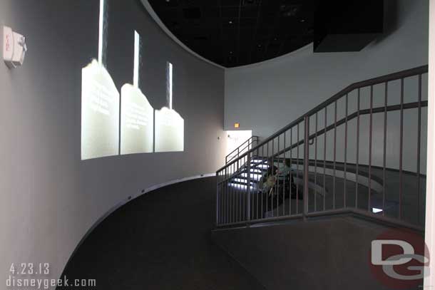 When you enter on the left is a small theater, I did not stop for the film.