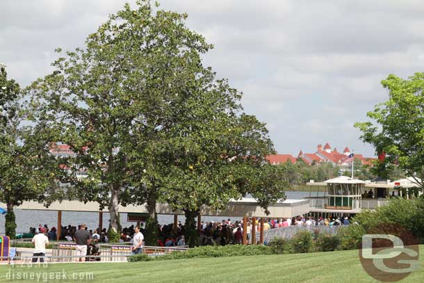 Wow a lot of guests heading toward the Magic Kingdom this late morning.