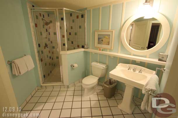 The shower/toilet room