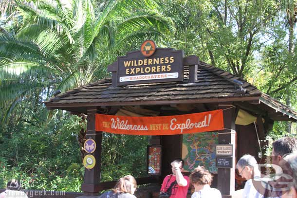 Wilderness Explorers have a large presence in the park.  I did not have any kids in our group and did not participate in the program.