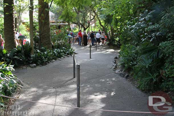 The Fastpass Return extended queue.  