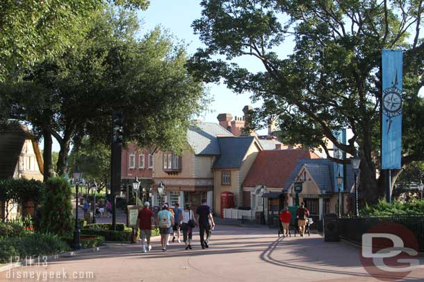 I always enjoy walking through Disney Parks in the morning when it is not crowded.