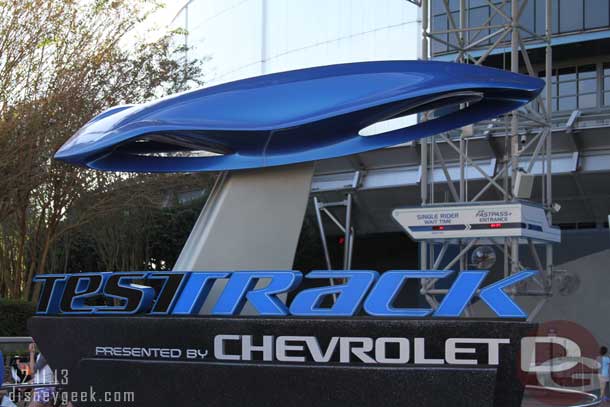 First stop of the morning, Test Track.