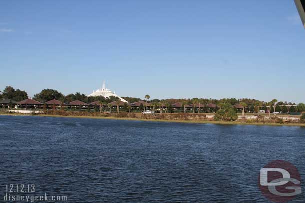 The new Magic Kingdom bus area is quite large.