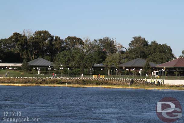 They are still working on the landscaping for the new area.