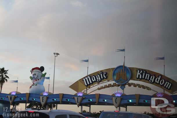 Tonight was a Christmas party at the Magic Kingdom so the snow people were up.