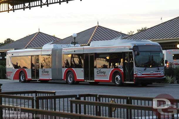 Another of the new buses parked nearby.