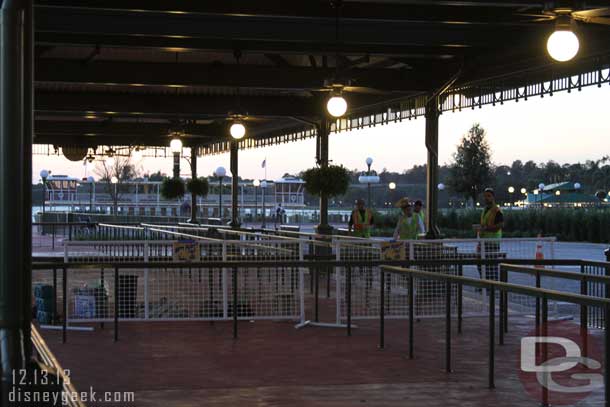 They were still painting the station.