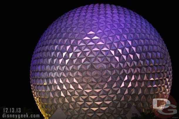 Spaceship Earth which I somehow did not make it on this trip.