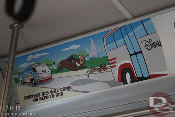 A very important tip onboard the bus.. 