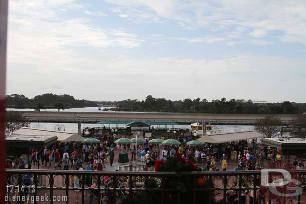 This morning I went to the Magic Kingdom.  The entrance from the Train Station.