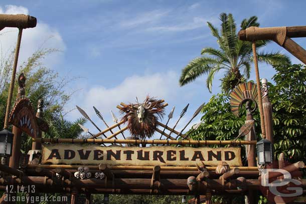 Headed to Adventureland.