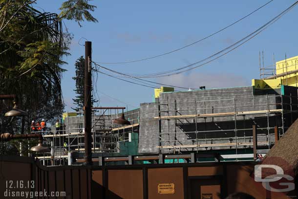 The new Festival of the Lion King Theater is really taking shape behind the Tusker House.