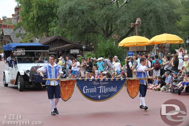 They were followed by the Grand Marshal car.