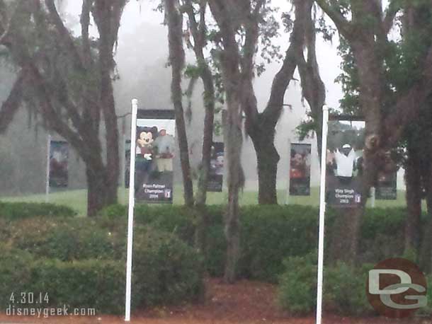 Banners up from the former golf tournament that used to be hosted at WDW.  There is no longer an annual PGA tour event.