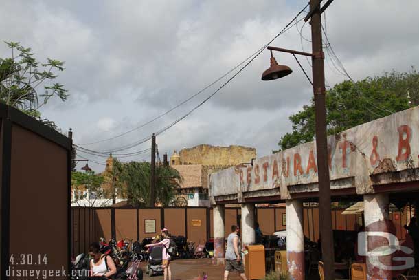 Looking toward the theatre.  