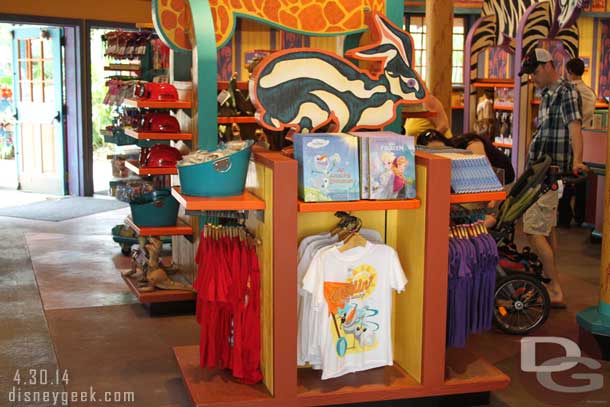 Frozen merchandise..  no real connection to Discovery Island but plenty of available.