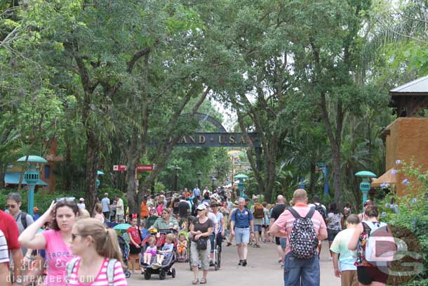 The park had a fair number of guests considering it was mid week.  It eventually dawned on me that it was an early morning day which explained it.