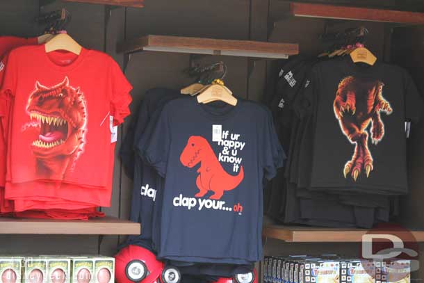 Some DinoLand shirts