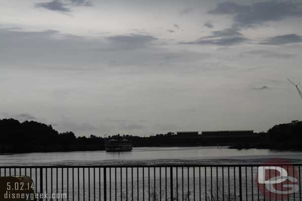 The Seven Seas Lagoon as I headed for the Magic Kingdom.