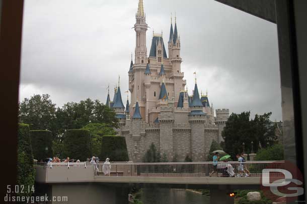 It started to rain so I stopped by Cosmic Rays to grab a bite to eat.  The view from my table.