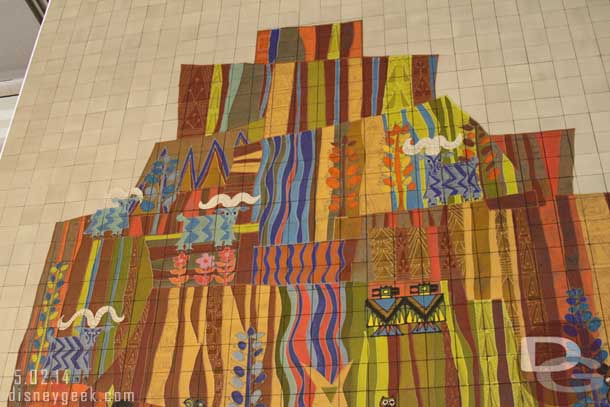 The Mary Blair mural in the Grand Canyon Concourse at the Contemporary.