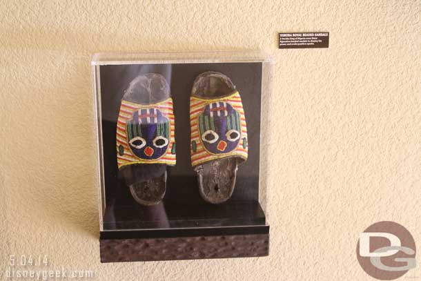 These are Yoruba Royal Beaded Sandals from Nigeria