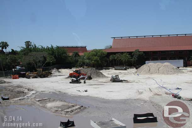 Work at the Polynesian.  Guessing a new DVC structure may be coming here?