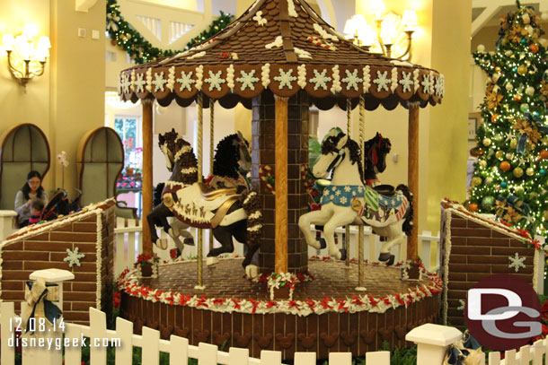 The gingerbread carousel (more pictures on later days, off to my first park of the morning).