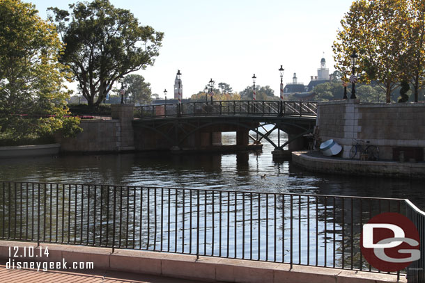 I always enjoy the peaceful mornings walking around World Showcase.  