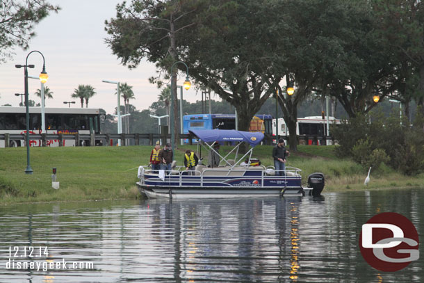 A group fishing as we approached the Studios.