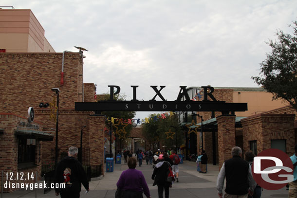 Heading to Pixar Place to see about Toy Story since I could not get all our FastPass+ times to sync up.