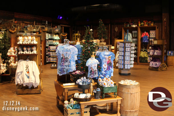 A look around the Trading Post.  It was empty.  Just a couple cast members and my group (all of which kept hiding as I took pictures.