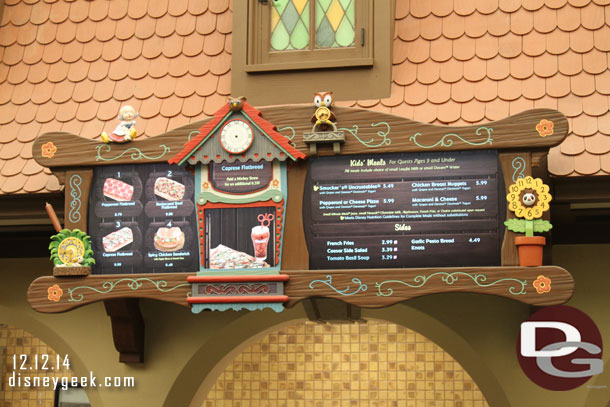 The Village Haus menu