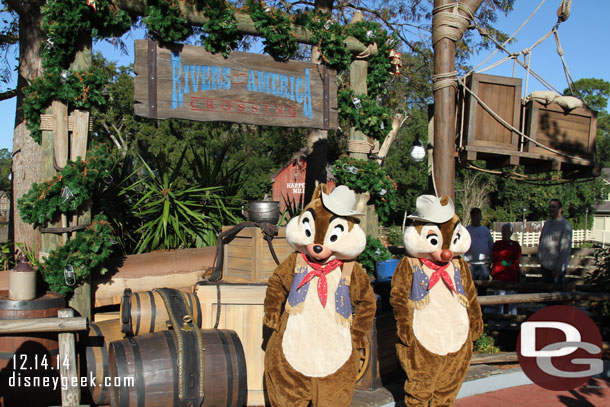 Chip and Dale out for pictures