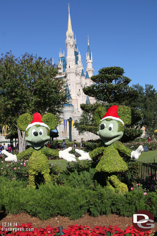 Mickey, Minnie, and Cinderella Castle