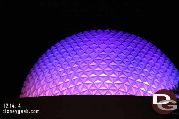 Walked around Spaceship Earth since I had some time to kill